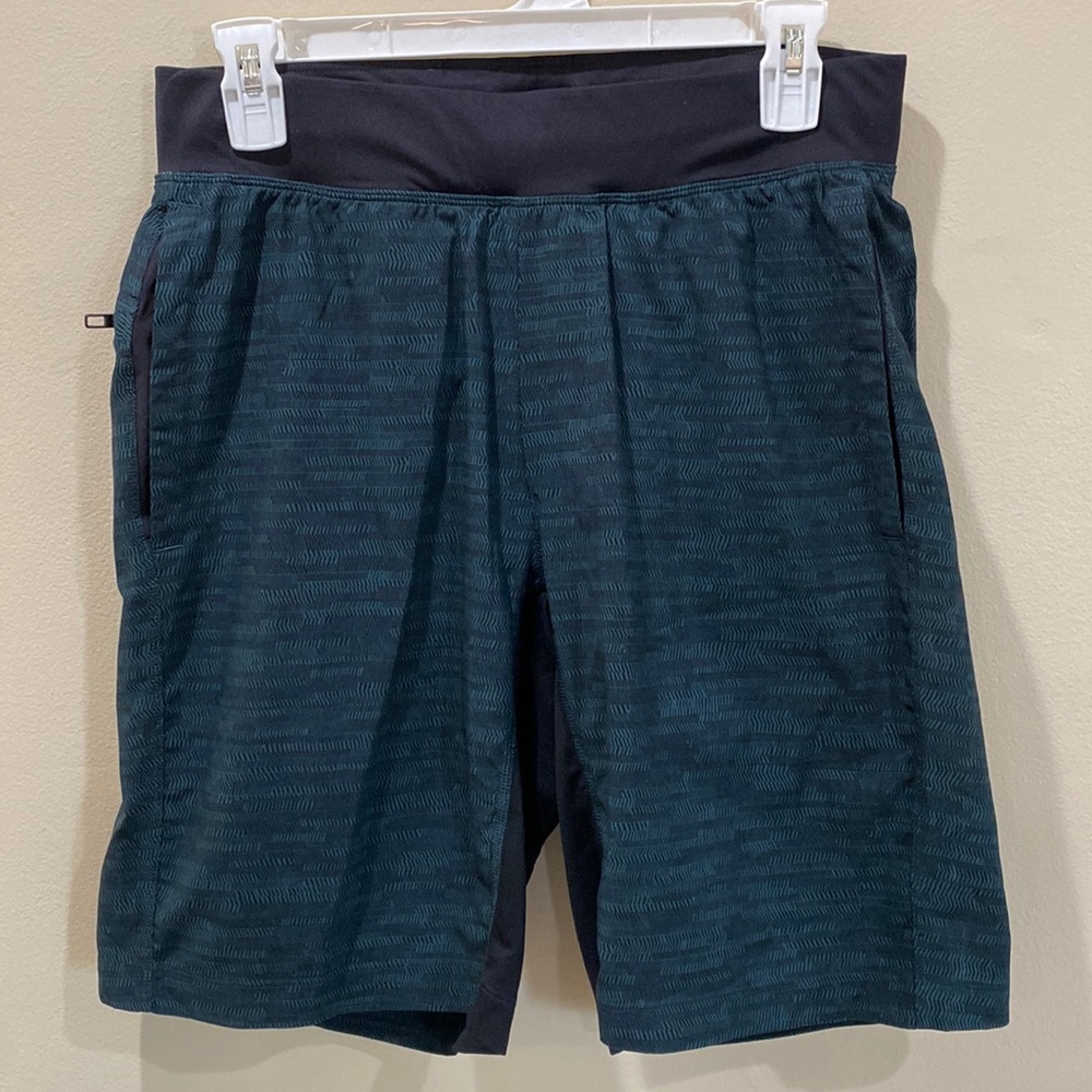 lululemon T.H.E. Lined Short 9” (Green/Black)